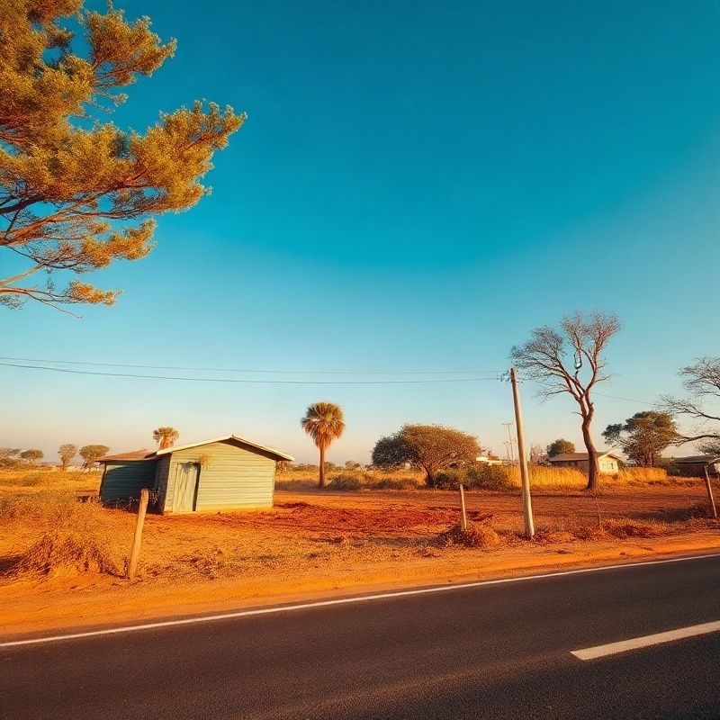 Vacant commercial plot on a tarmac road in Kakamega CBD