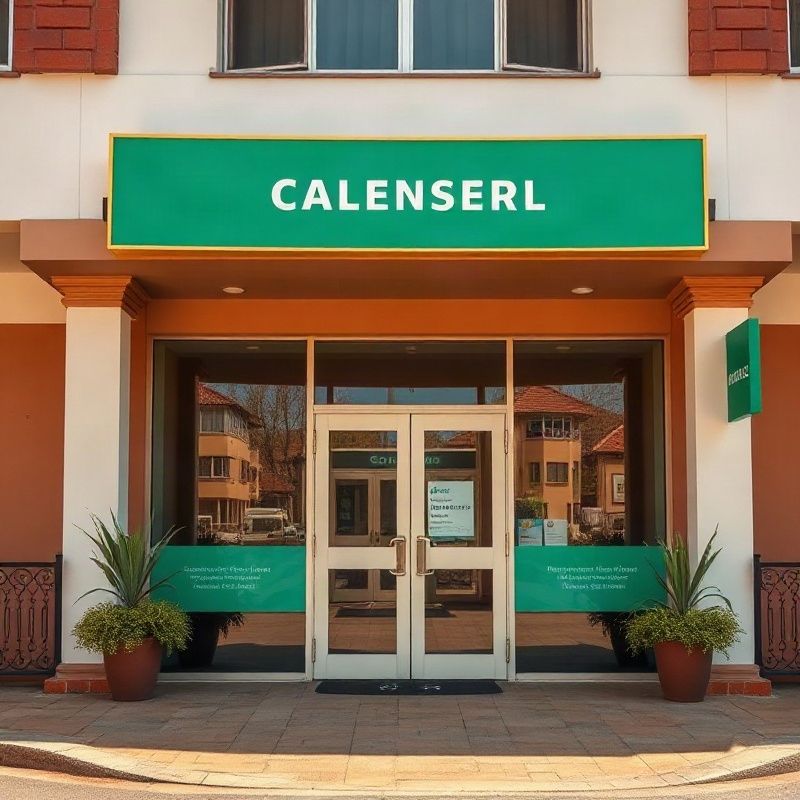 Forgehcloud office entrance on Mumias Road, Kakamega, with emerald signage